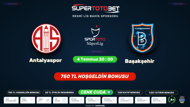 Antalyaspor Başakşehir FK Matbet tv bein sport 1 izle HD