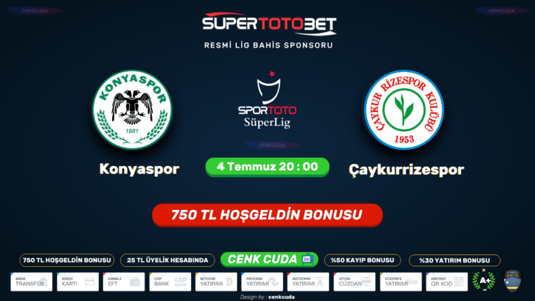 Konyaspor Çaykur Rizespor yüksek kalite izle TV