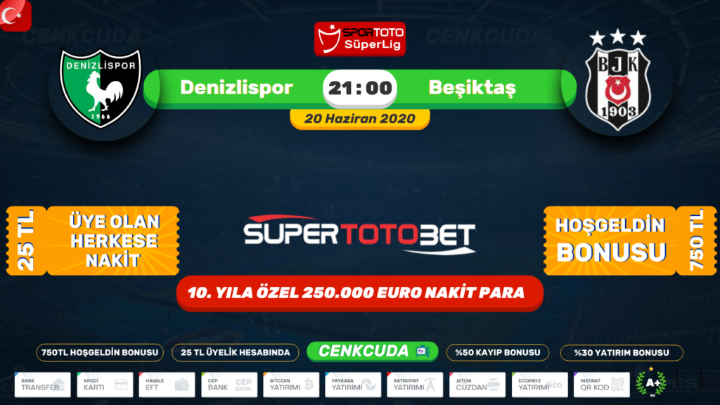 Denizlispor Beşiktaş Bein Sport şifresiz izle Matbet