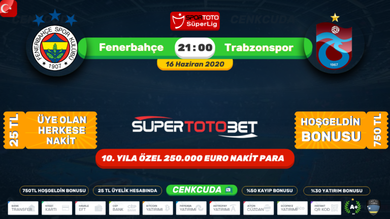 Fenerbahçe Trabzonspor Maçı izle Şifresiz –  Ziraat Türkiye Kupası  16 Haziran 2020 Bein Sport