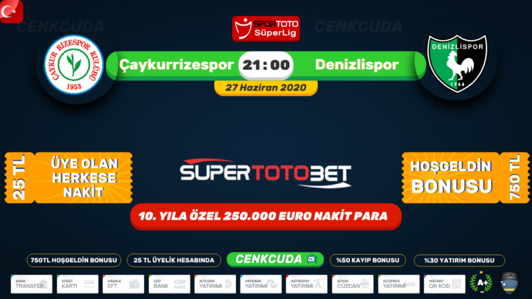 Çaykur Rizespor Denizlispor MAÇ YAYINI İZLE BEİN sport1 HD Şifresiz
