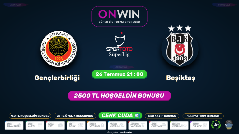 { Bein sport 1 şifresiz  📺  } Gençlerbirliği – Beşiktaş maçını bedava şifresiz İZLE azeri bahis sitesi