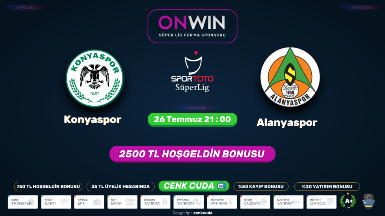 Konyaspor – Alanyaspor Bein sport 1 bedava maç mobil maç linki