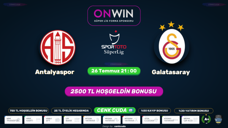 Antalyaspor – Galatasaray MAÇI İZLE beİN SPORT şifresiz donmadan 34. Hafta maçları