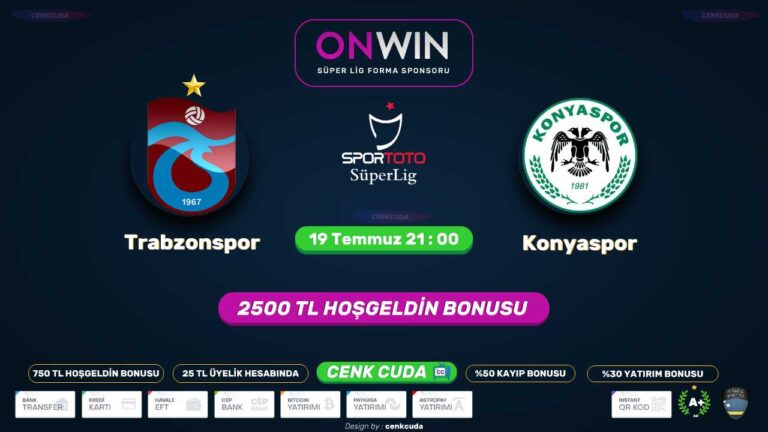 Trabzonspor Konyaspor canli maç yayını – Kesintisiz – Benim sport – Justin tv izle