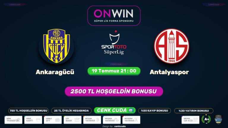 MKE Ankaragücü  Antalyaspor Justin tv canli maç izle
