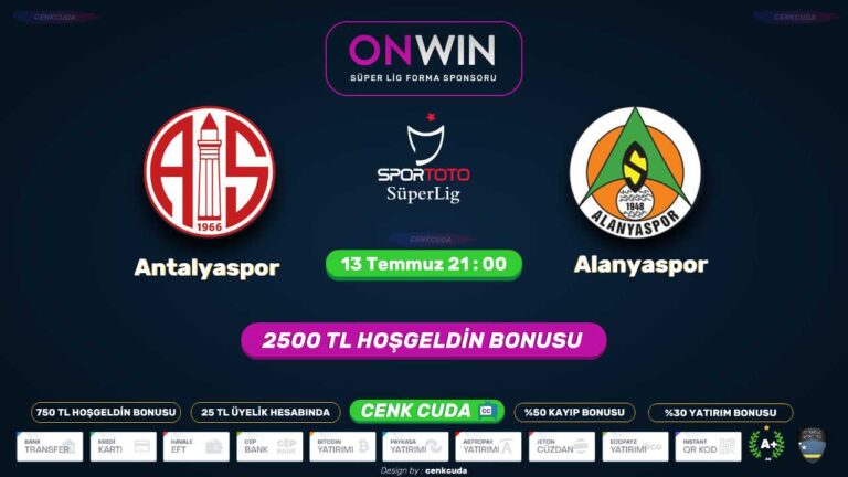 Antalyaspor  Alanyaspor Maçı kesintisiz Reklamsız izle – Betpark tv maç yayını