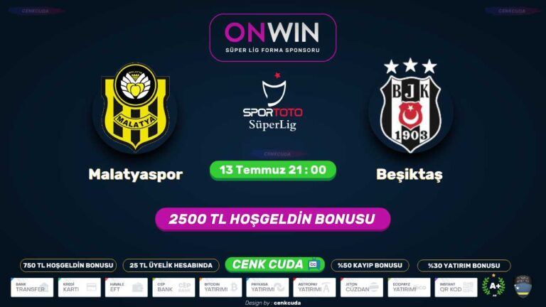 Yeni Malatyaspor Beşiktaş bein sport 1 ve Bein connect şifresiz izle