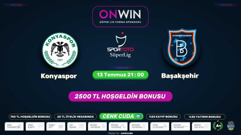 Konyaspor Başakşehir FK Maçı izle Betpar tv Şifresiz maç yayını