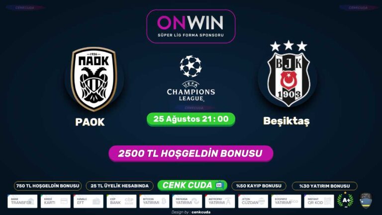 PAOK – Beşiktaş Hazırlık maçı izle Matbet tv izle S Sport