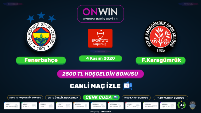 ( FB 2021) Fenerbahçe – Fatih Karagümrük Jestyayın tv bein sport canli izle