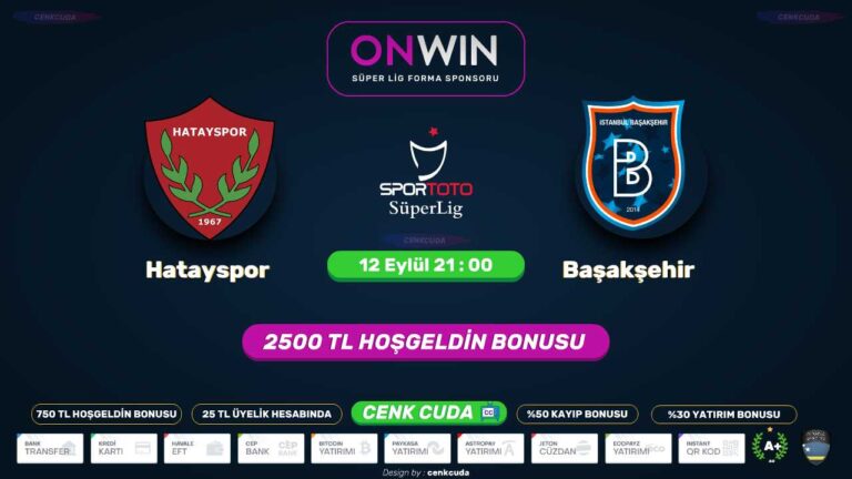 Hatayspor Başakşehir FK Bet365 tv canli maç izleyakında