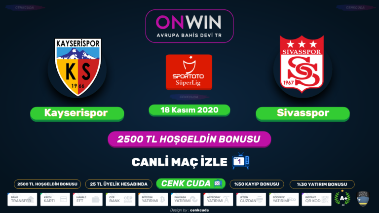 ( 📺 Betpark tv 🔴 ) Kayserispor – Sivasspor Bein sport1 şifresiz izle
