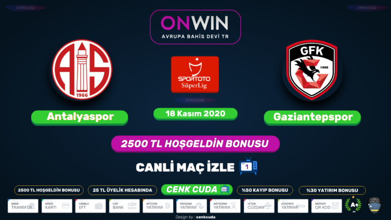 ( 📺 bein sport 1 ) Antalyaspor – Gaziantep FK Maç yayını Jojobet tv izle youtube