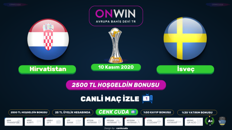 Hırvatistan İsveç Maçı canli izle 2021 Uluslararası kupası