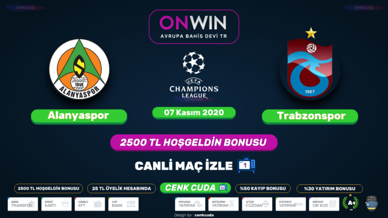 Bein sport 1 maçlari şifresiz veren kanalar, Alanyaspor – Trabzonspor maçını şifresiz izle