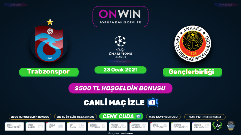 Gençlerbirliği Trabzonspor Justin TV Şifresizi izle HD, S Sport 2 TV izle