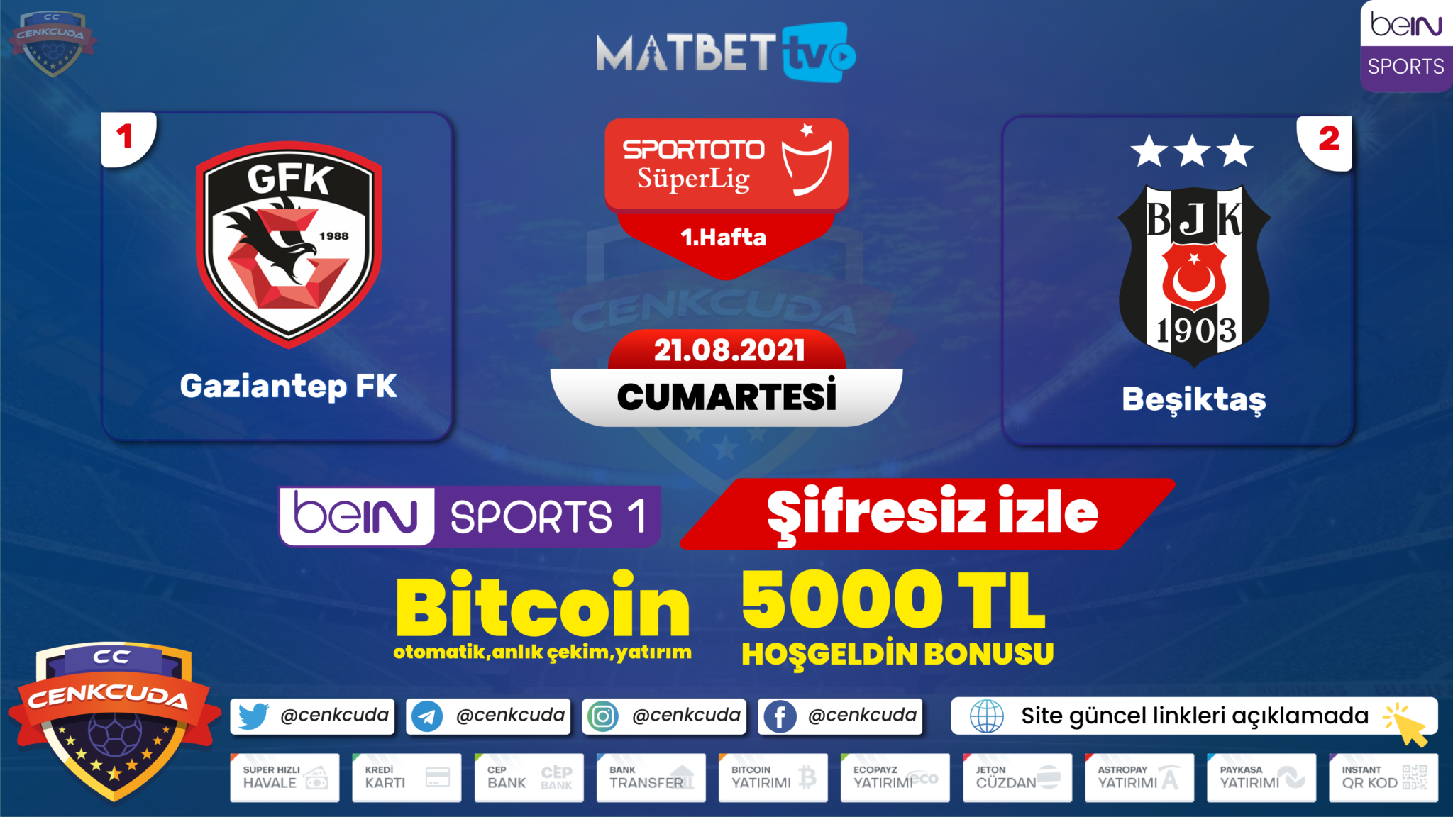 Canlı maç izle: Matbet TV, Maç Yayınları, KralBozguncu