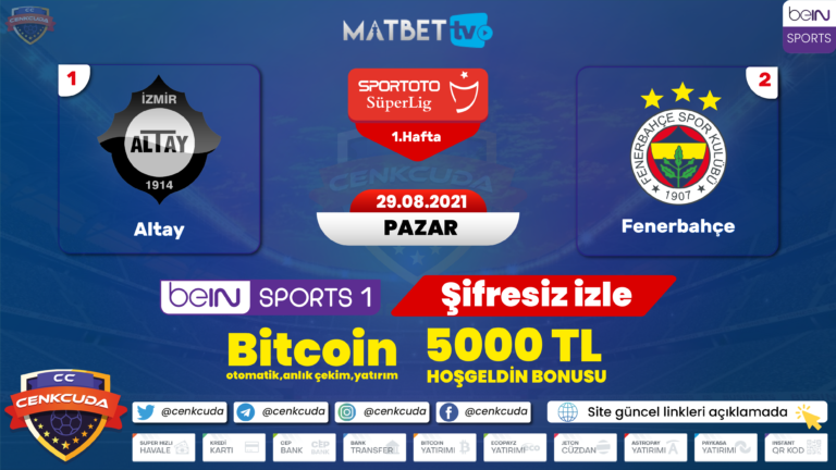 (Selçuk Sports HD izle ) Altay Fenerbahçe Maç yayını izle Tempobet GİRİŞ
