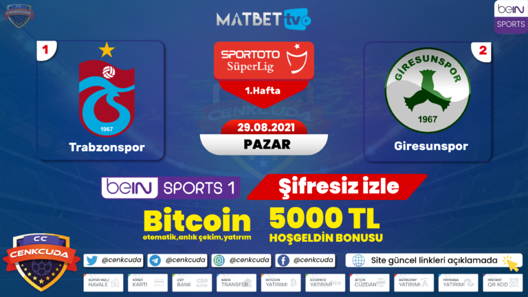 (Selçuk Sports HD izle ) Giresunspor Trabzonspor Şifresiz donmadan izle