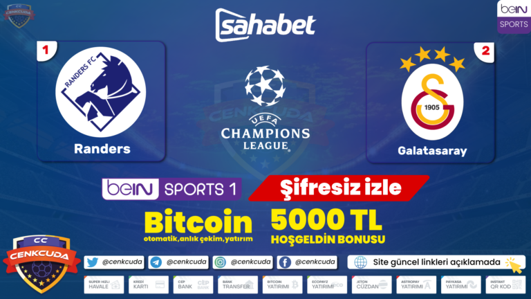 Randers Galatasaray Maçı izle şfiresiz, Selcuk Sports HD Matbet TV izle