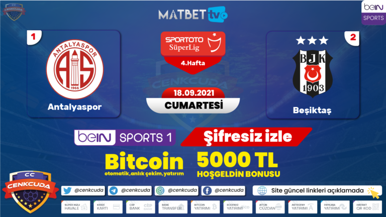 Antalyaspor Beşiktaş Şifresiz canli maç yayını izle, Donmadna Kesintisiz ( Matbet Giriş, Matbet Hakkında Yorum )