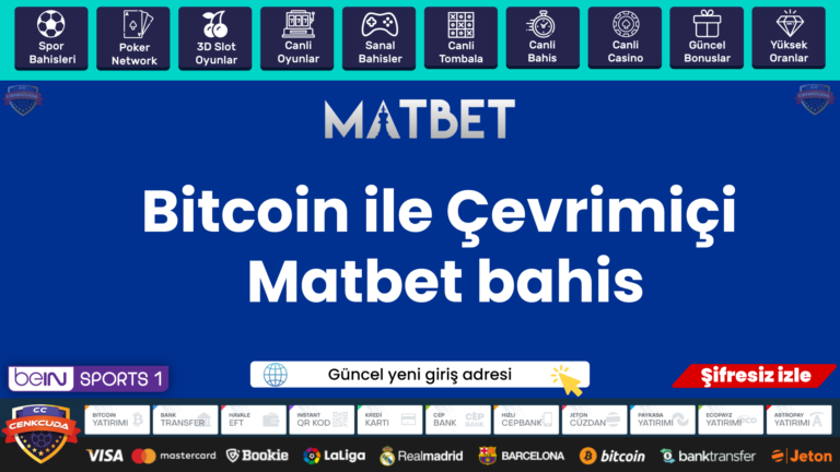 Bitcoin ile Çevrimiçi Matbet bahis
