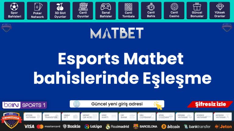 Esports Matbet bahislerinde Eşleşme