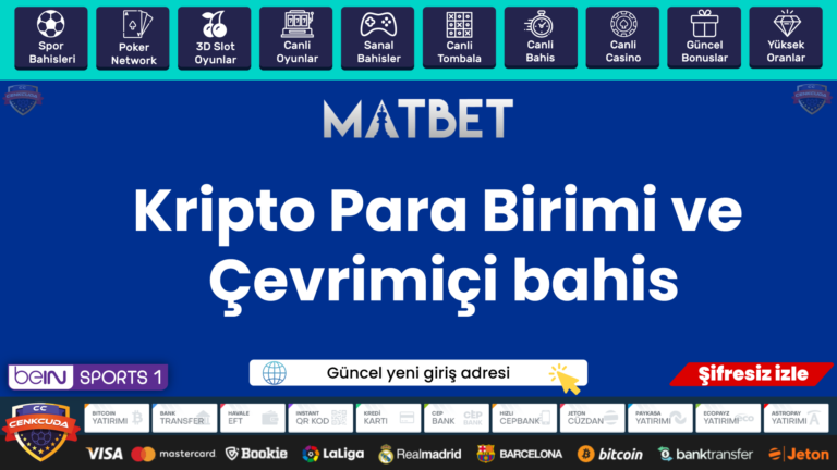 Kripto Para Birimi ve Çevrimiçi Matbet bahis