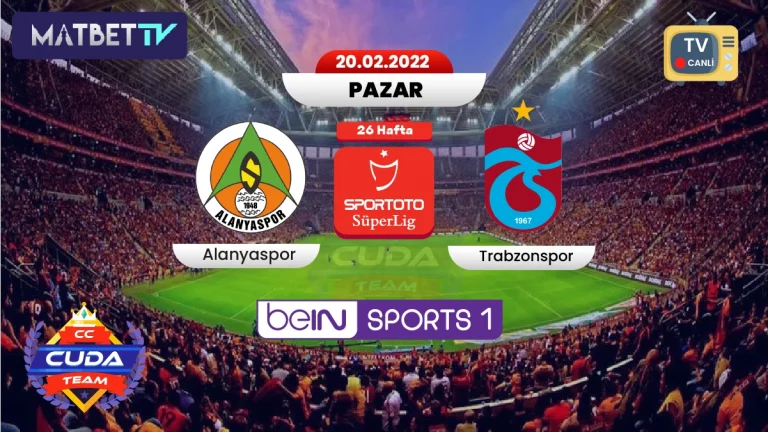 Alanyaspor Trabzonspor Maçı canli izle Golvar TV, Donmadna maç yayını yapan kanallar
