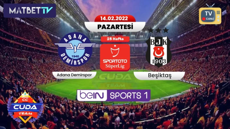 Adana Demirspor Beşiktaş maçı hangi kanalda şifresiz canli izle HD, Jestyayın TV