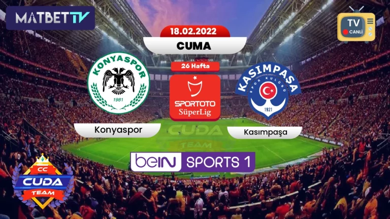 [ Matbet TV ] Konyaspor Kasımpaşa Maçı canli izle, Selcuk Sport HD, Golvar TV