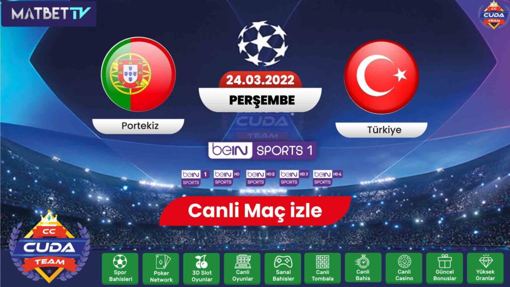 Portekiz Türkiye maçı canli izle