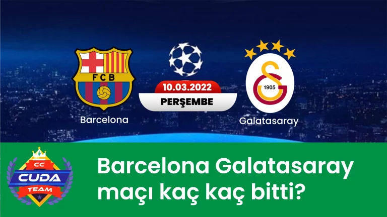 Barcelona Galatasaray Maçı kaç kaç bitti, geniş Maç özeti izle Şifresiz HD Donmadan izle