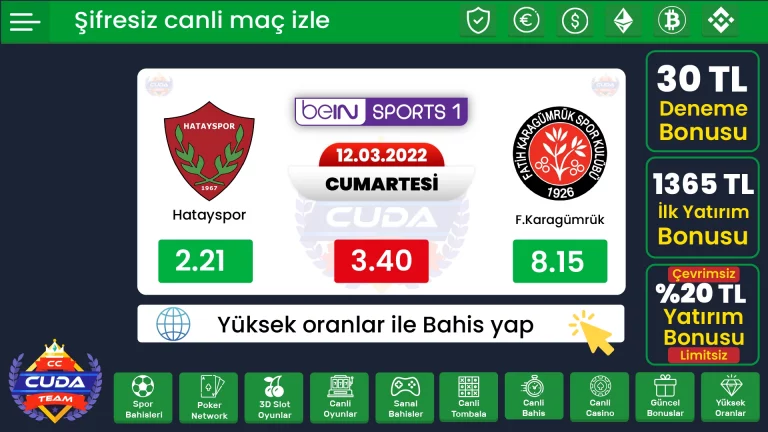 Hatayspor Karagümrük Maçı canli izle şifresiz, [ MATBET tv izle ] Şifresiz maç linkleri Selcuk sports