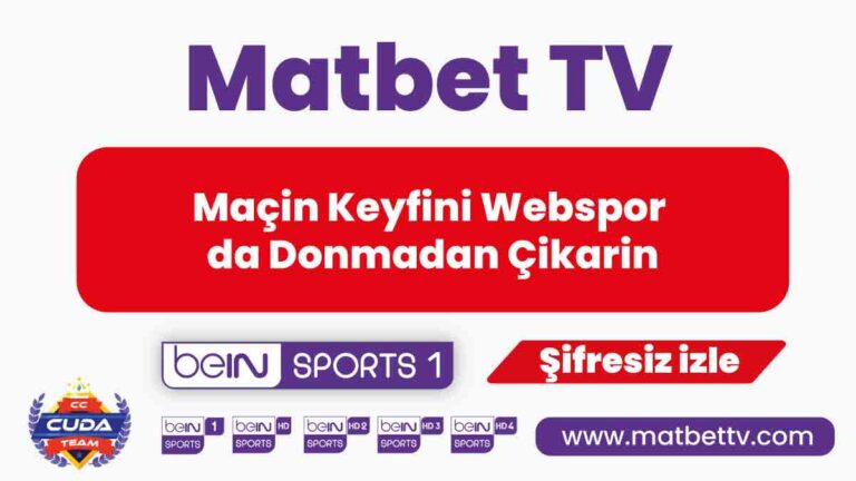 Maçin Keyfini Webspor da Donmadan Çikarin