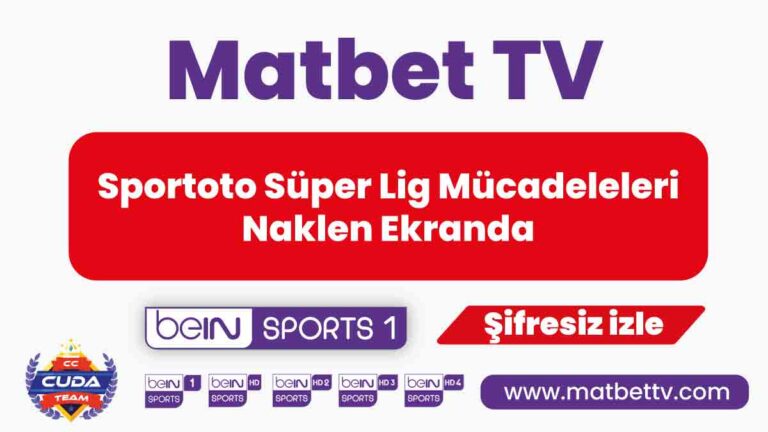 Sportoto Süper Lig Mücadeleleri Naklen Ekranda