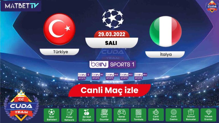 [ TRT 1 izle ] Türkiye İtalya Maçı izle şifresiz, Matbet TV canli izle