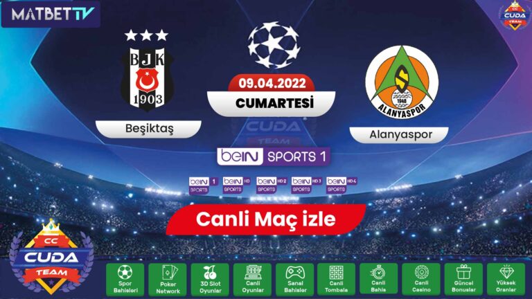 [ Matbet TV ] Beşiktaş Alanyaspor maçı canli izle şifresiz, Beşitaş maçı canli donmadan izle Bein sports HD