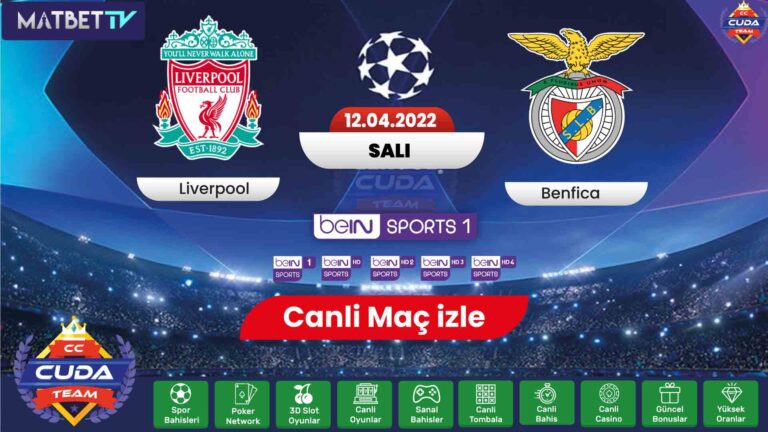 [ Matbet TV izle ] Liverpool Benfica maçı canli izle, Şifresiz Exxen Spor HD izle