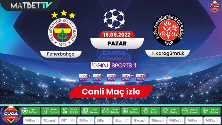 [ Mat bet tv ] Fenerbahçe Karagümrük maçı canli izle, şifresiz HD Bein sports mat bet tv izle, donmadan maç izleme sitesi