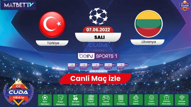 [ Matbet TV izle ] Türkiye Litvanya maçı canli şifresiz izle, TRT 1 naklen donmadan izle