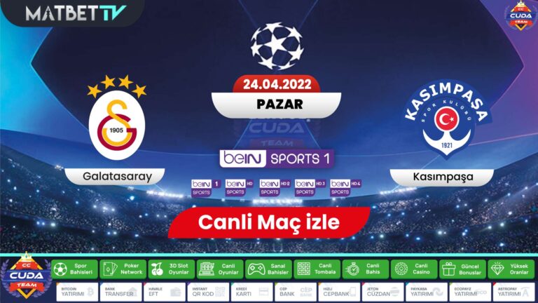 [ Matbet TV ] Galatasaray Kasımapaşa Hazırlık maçı canli şifresiz izle, Selcuk sports HD izle Bein sports 1 donmadan