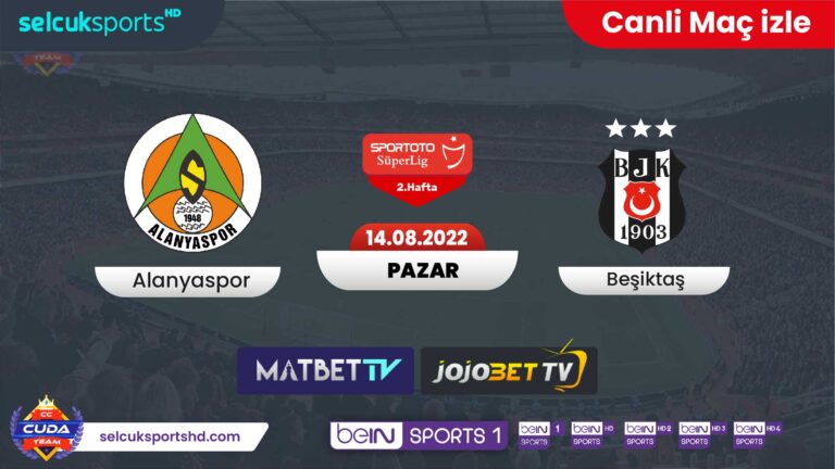 [ matbet tv ] Alanyaspor Beşiktaş maçı canli izle, Selçuk sports HD maç yayını izle