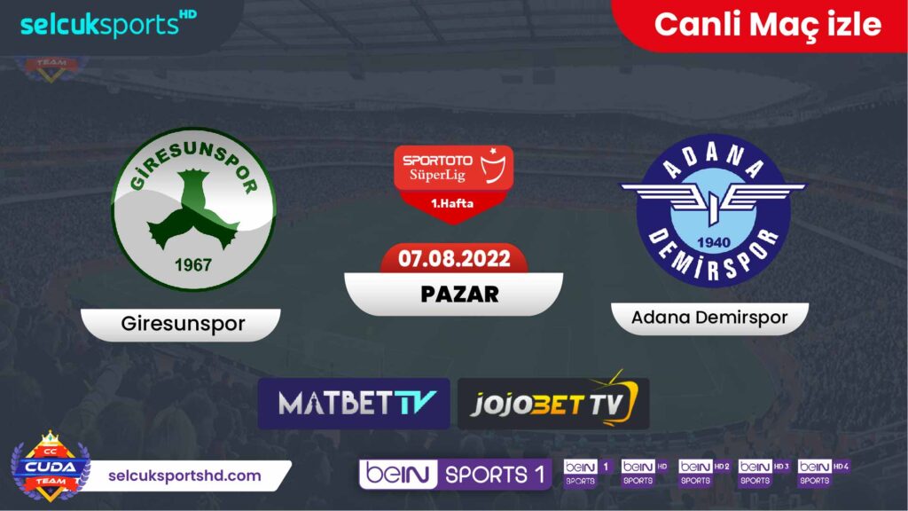 Giresunspor Adana Demirspor maçı canli
