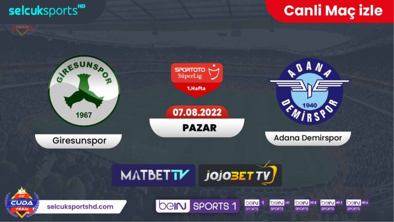 [ Matbet TV canli ] Giresunspor Adana Demirspor maçı canli şifresiz izle, Bein sports canli izle APK