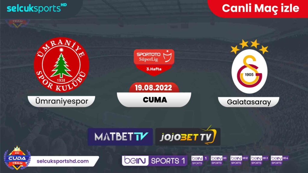 [ Matbet TV izle ] Ümraniye Galatasaray maçı canli izle, Selçuk Sports HD şifresiz izle