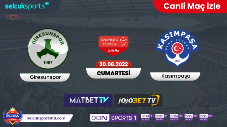 [ Matbet TV ] Giresunspor Kasımpaşa maçı canli izle, Selçuk Sports HD Bein sports 1