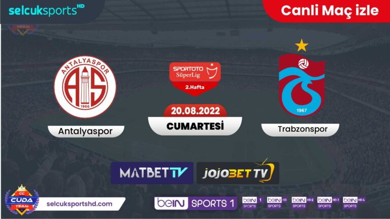 [ Matbet TV ] Antalyaspor Trabzonspor maçı izle, Bein sports HD izle Selçuk Sports