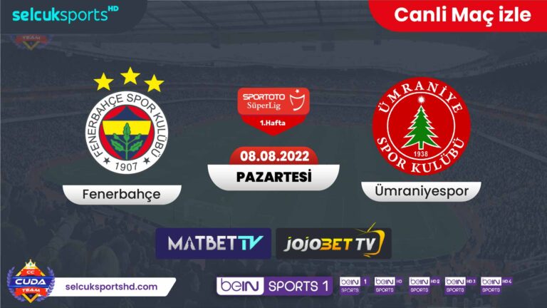 [ Matbet TV izle ] Fenerbahçe Ümraniye Maçı canli izle, Selçuk Sports HD şifresiz donmadan izle